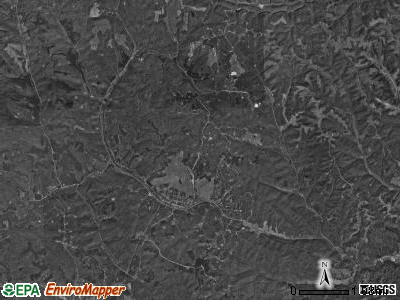 Salt Lick township, Ohio satellite photo by USGS