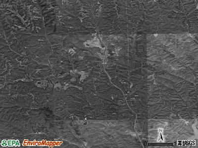 Monroe township, Ohio satellite photo by USGS