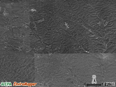 Ward township, Ohio satellite photo by USGS