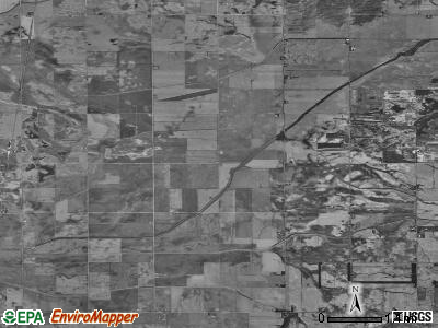Hamilton township, Illinois satellite photo by USGS