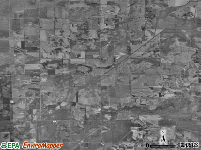 Hahnaman township, Illinois satellite photo by USGS