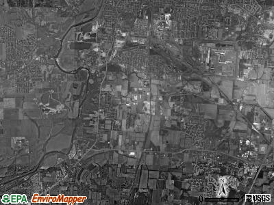Lemon township, Ohio satellite photo by USGS