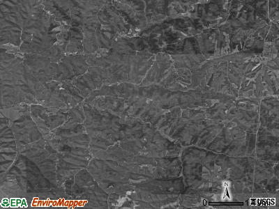 Benton township, Ohio satellite photo by USGS