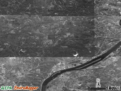 Warren township, Ohio satellite photo by USGS