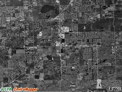 Orland township, Illinois satellite photo by USGS