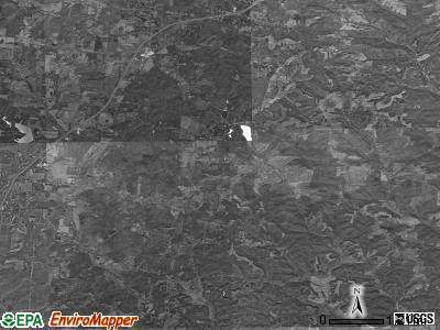 Alexander township, Ohio satellite photo by USGS