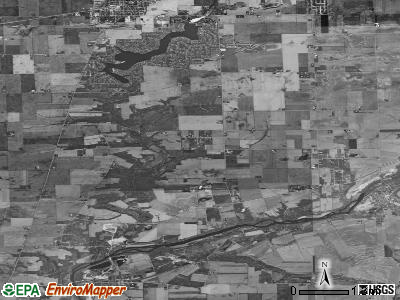 Northville township, Illinois satellite photo by USGS