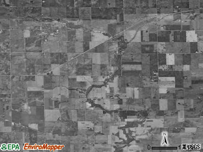 Adams township, Illinois satellite photo by USGS