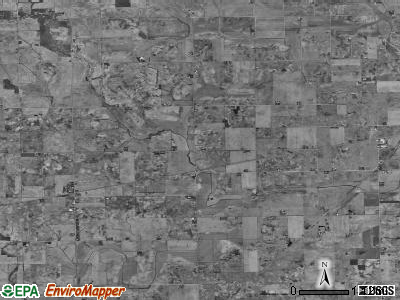 Meriden township, Illinois satellite photo by USGS