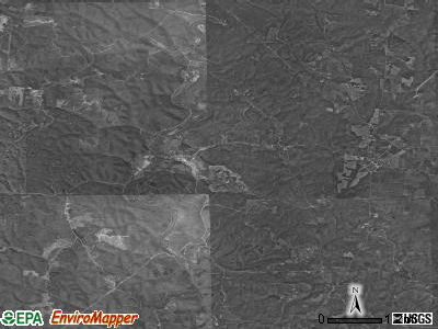 Wilkesville township, Ohio satellite photo by USGS