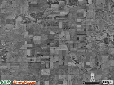 Clarion township, Illinois satellite photo by USGS