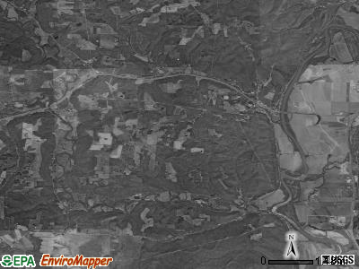 Newton township, Ohio satellite photo by USGS