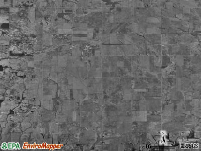 Ohio township, Illinois satellite photo by USGS