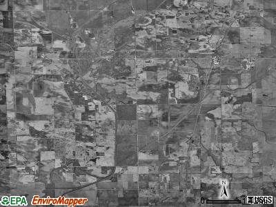 Greenville township, Illinois satellite photo by USGS