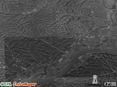 Washington township, Ohio satellite photo by USGS