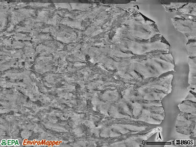 Elk township, Pennsylvania satellite photo by USGS