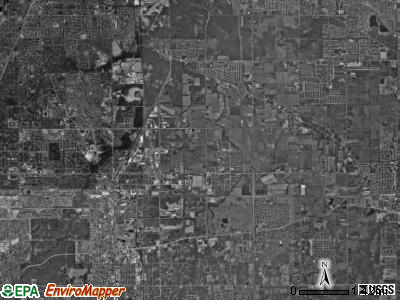 Bloom township, Illinois satellite photo by USGS