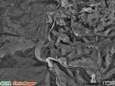 Tioga township, Pennsylvania satellite photo by USGS
