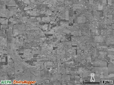 Big Grove township, Illinois satellite photo by USGS