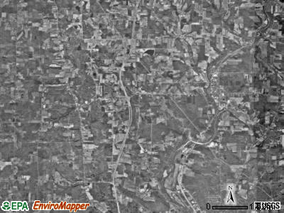 Hayfield township, Pennsylvania satellite photo by USGS