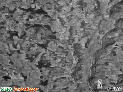 Lathrop township, Pennsylvania satellite photo by USGS