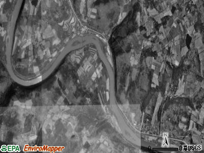 Braintrim township, Pennsylvania satellite photo by USGS
