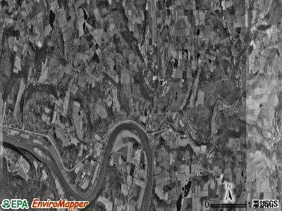 Meshoppen township, Pennsylvania satellite photo by USGS