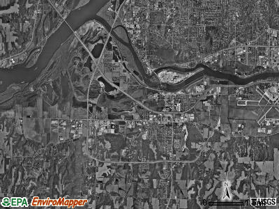 Blackhawk township, Illinois satellite photo by USGS