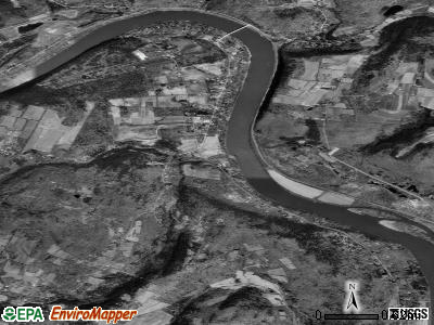 Exeter township, Pennsylvania satellite photo by USGS