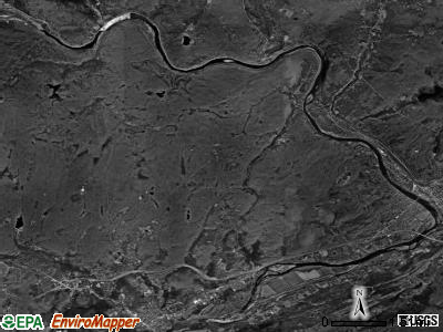 Westfall township, Pennsylvania satellite photo by USGS