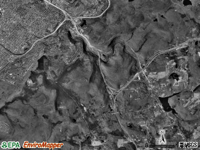 Roaring Brook township, Pennsylvania satellite photo by USGS