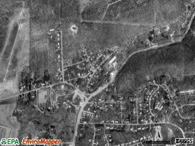 Sandycreek township, Pennsylvania satellite photo by USGS