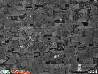 Manhattan township, Illinois satellite photo by USGS