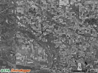 Delaware township, Pennsylvania satellite photo by USGS