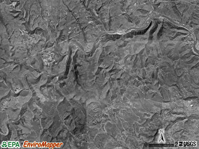Noyes township, Pennsylvania satellite photo by USGS