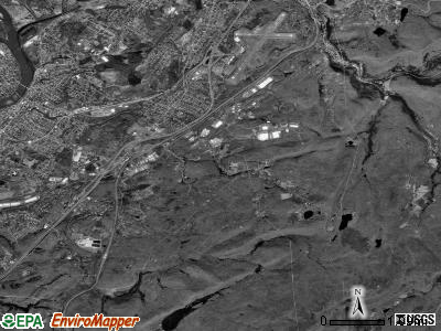 Pittston township, Pennsylvania satellite photo by USGS