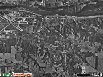 Coal Valley township, Illinois satellite photo by USGS