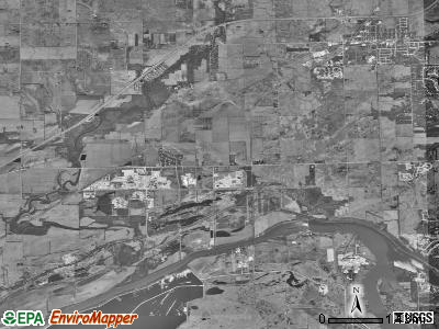 Aux Sable township, Illinois satellite photo by USGS