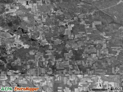 Worth township, Pennsylvania satellite photo by USGS
