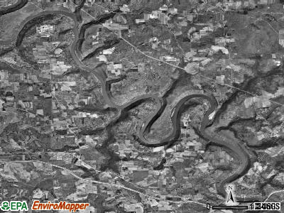 Scrubgrass township, Pennsylvania satellite photo by USGS