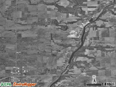 Dayton township, Illinois satellite photo by USGS