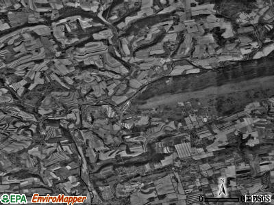 Orange township, Pennsylvania satellite photo by USGS