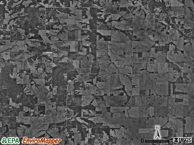 Rural township, Illinois satellite photo by USGS