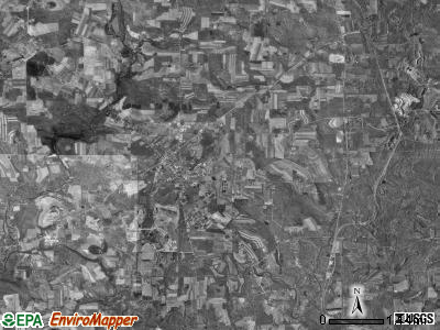 Slippery Rock township, Pennsylvania satellite photo by USGS