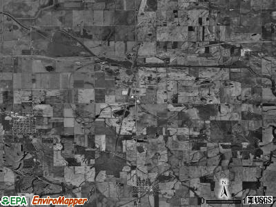 Concord township, Illinois satellite photo by USGS