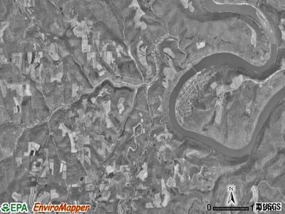 Bradys Bend township, Pennsylvania satellite photo by USGS