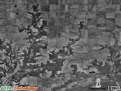 Selby township, Illinois satellite photo by USGS