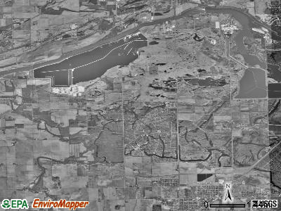 Goose Lake township, Illinois satellite photo by USGS