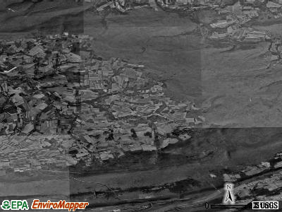 Roaring Creek township, Pennsylvania satellite photo by USGS