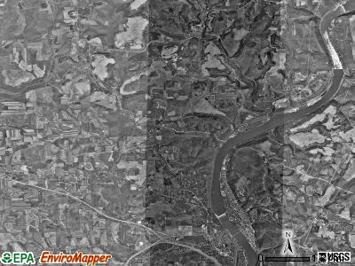 East Franklin township, Pennsylvania satellite photo by USGS